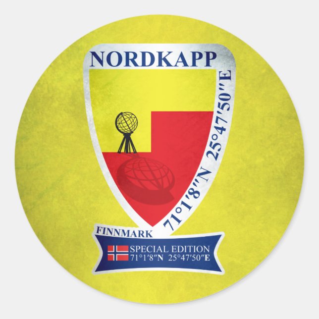 Sticker Rond Nordkapp (Devant)