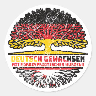 Sticker Rond Nordzypern Nordzyprisch Deutsch Deutschland Baum