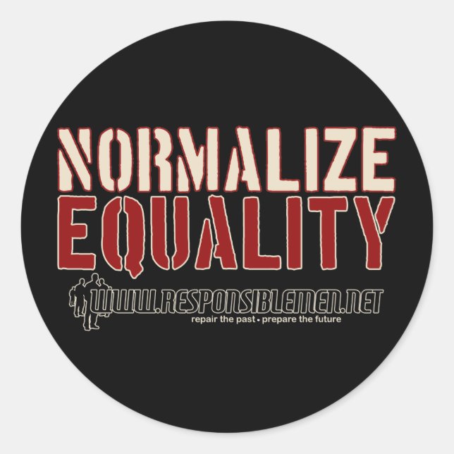 Sticker Rond NormaliserÉgalité, . (Devant)