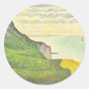 Sticker Rond Normandie par Georges Seurat