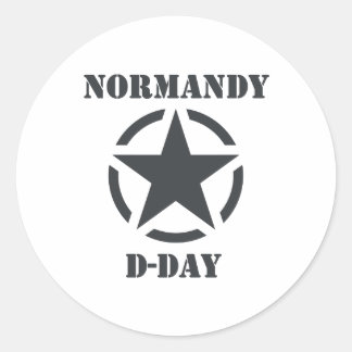 Sticker Rond Normandy D-Day