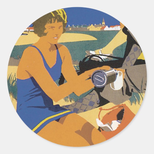 Sticker Rond North Berwick (Devant)