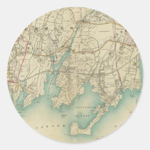 Sticker Rond North New York 7