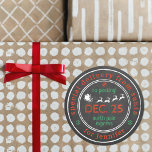 Sticker Rond North Pole Special Delivery Santa Christmas Gift<br><div class="desc">These stickers are perfect for using as labels on Christmas cards & gifts and the festive design can be easily personalized with a recipient name. Please note: these stickers are only for people on Santa's nice list and should not be given to anyone on Santa's naughty list ;-)</div>