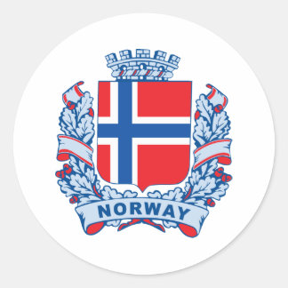 Sticker Rond Norvège