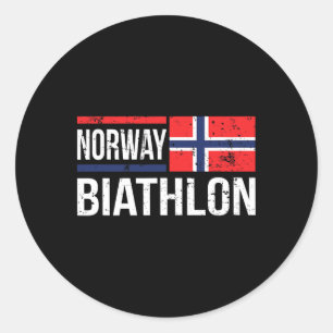 Sticker Rond Norvège Biathlon Cible Ski de tir Concours