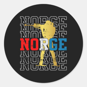 Sticker Rond Norvège Biathlon Norge Original