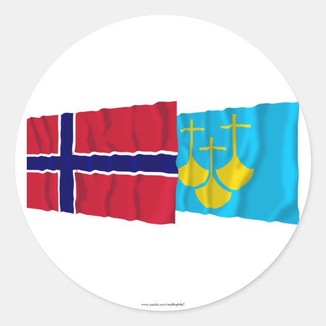 Sticker Rond Norvège et Møre og Romsdal (Devant)