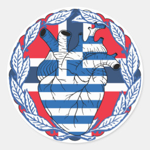 Sticker Rond Norvège Indépendance grecque Grèce