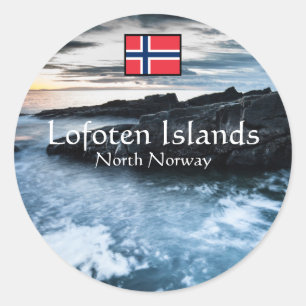 Sticker Rond Norvège Lofoten