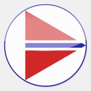 Sticker Rond norway