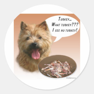 Sticker Rond Norwich Terrier Turquie