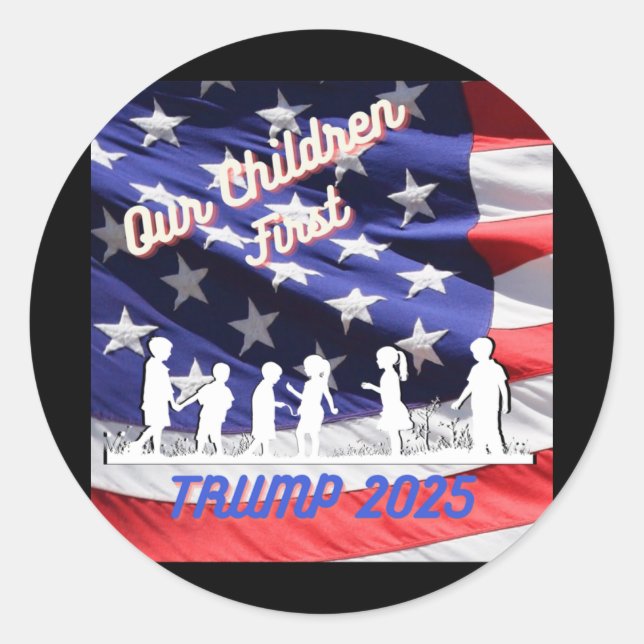 Sticker Rond Nos enfants 1er Dt 2025 (Devant)