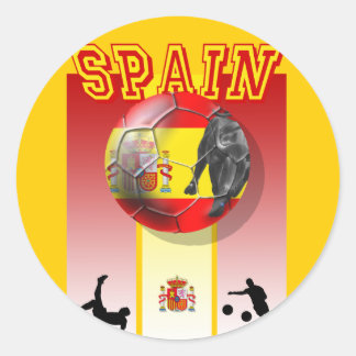 Sticker Rond Nos meilleures ventes d'art football espagnol de f