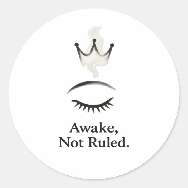 Sticker Rond Not Ruled Classic (Devant)