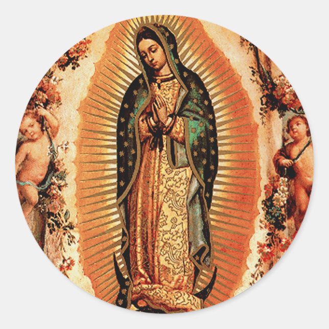 Sticker Rond Notre-Dame de Guadalupe (Devant)