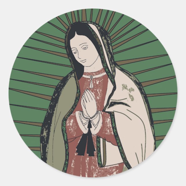 Sticker Rond notre dame de guadalupe (Devant)