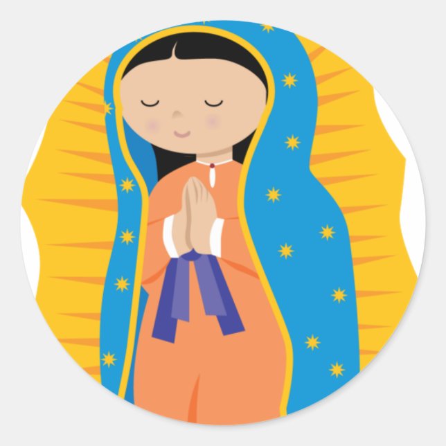 Sticker Rond Notre-Dame de Guadalupe (Devant)