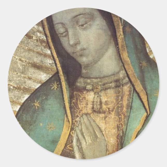 STICKER ROND NOTRE-DAME DE GUADALUPE (Devant)