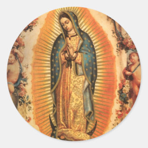 STICKER ROND NOTRE DAME DE GUADALUPE