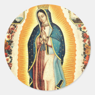 Sticker Rond Notre-Dame de Guadalupe, Art Radieux