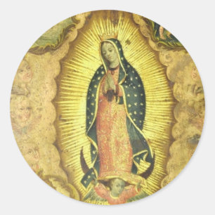 Sticker Rond Notre Dame de la Guadalupe