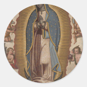 Sticker Rond Notre Dame de la Guadalupe