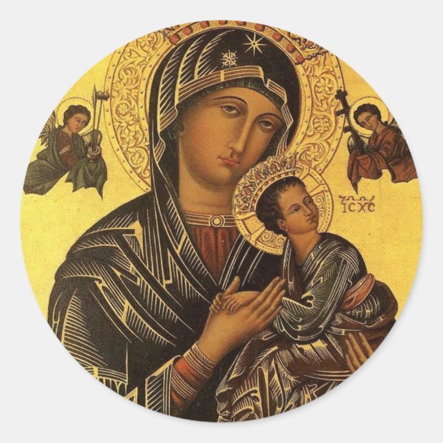 Sticker Rond Notre Dame De L'Aide Perpétuelle (Devant)