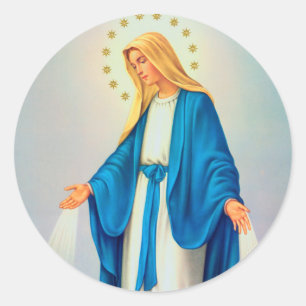 Sticker Rond Notre Dame de l'Immaculée Conception