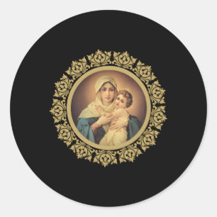 Sticker Rond Notre Dame De Schoenstatt Mère Thrice Admirable Ca