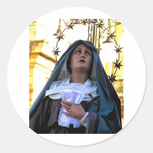 Sticker Rond Notre Dame des Douleurs (Devant)