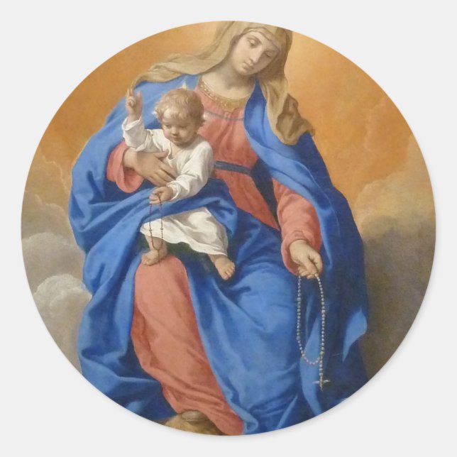 Sticker Rond Notre-Dame Du Rosaire (Devant)