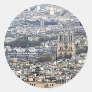 Sticker Rond Notre Dame Paris France