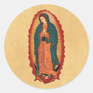 Sticker Rond Notre Madame de Guadalupe