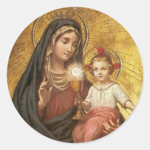 Sticker Rond Notre Madame du sacrement béni