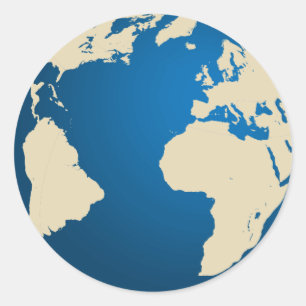 Sticker Rond Notre planète