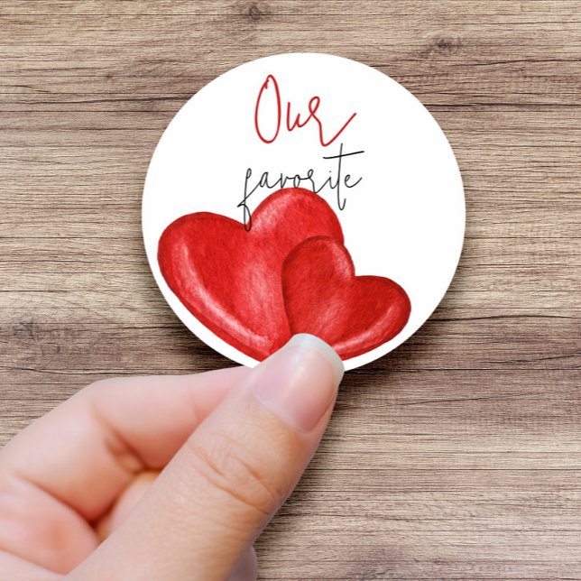 Sticker Rond Notre, Son Cadeau de Mariage Préféré (Créateur téléchargé)