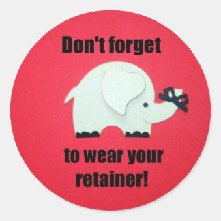 Sticker Rond N'oubliez pas de porter votre garde-robe !