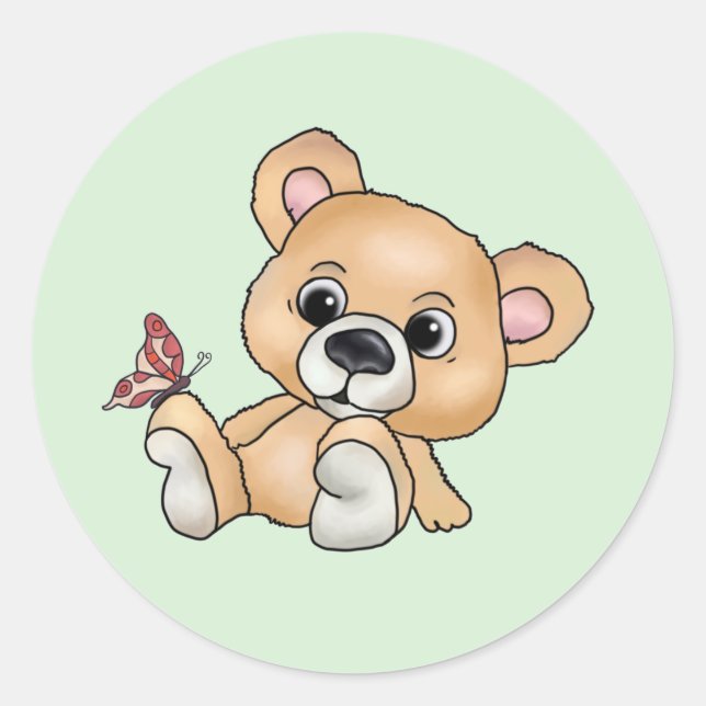 Sticker Rond Nounours (Devant)