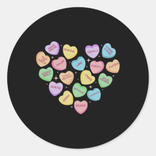 Sticker Rond Nourriture mexicaine Conversation cœur Nachos Taco