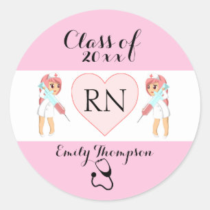 Sticker Rond Nourriture mignonne
