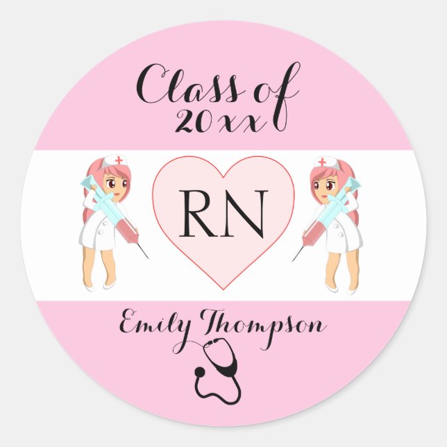 Sticker Rond Nourriture mignonne (Devant)