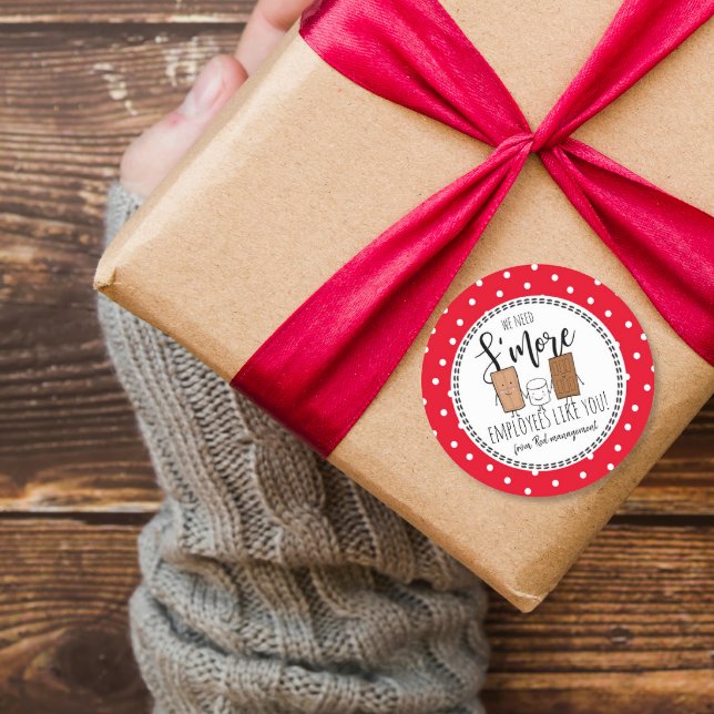 Sticker Rond Nous avons besoin de S'plus d'employés comme vous  (Créateur téléchargé)