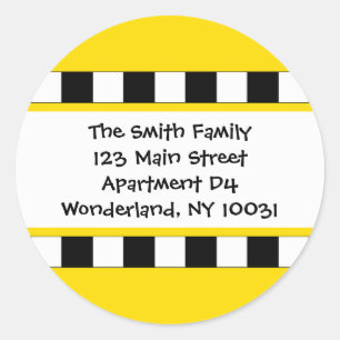 Sticker Rond Nous avons déplacé l'étiquette de adresse de