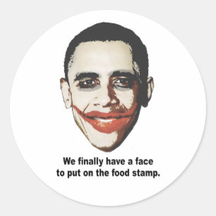 Sticker Rond Nous avons finalement un visage pour mettre dessus