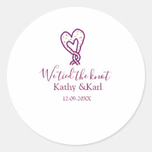 Nous avons noué le nœud rose cœur nœuds nom date r