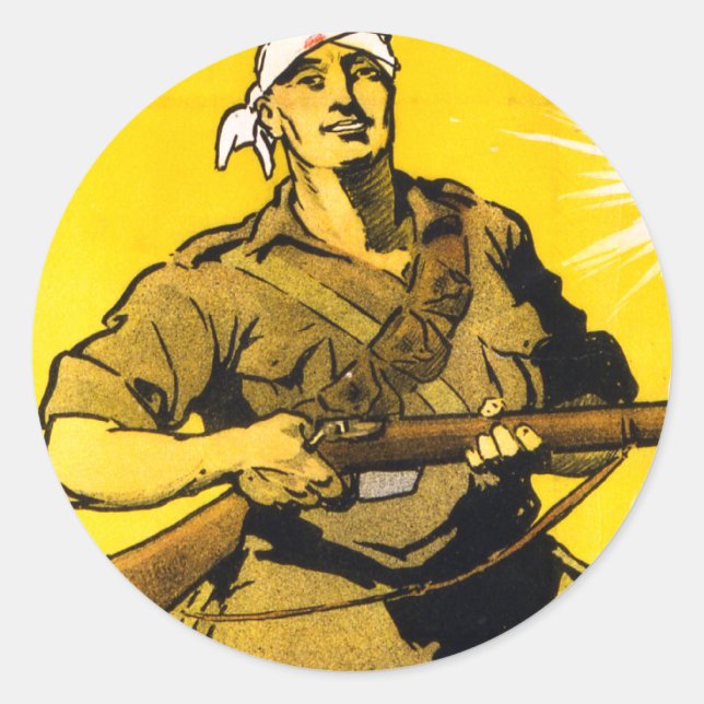 Sticker Rond Nous Avons Pris La Colline (Devant)