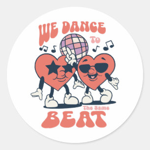 Sticker Rond nous dansons sur le même rythme