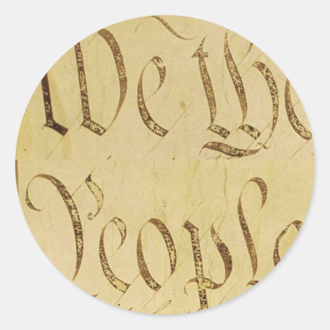 Sticker Rond Nous Le Peuple (Devant)