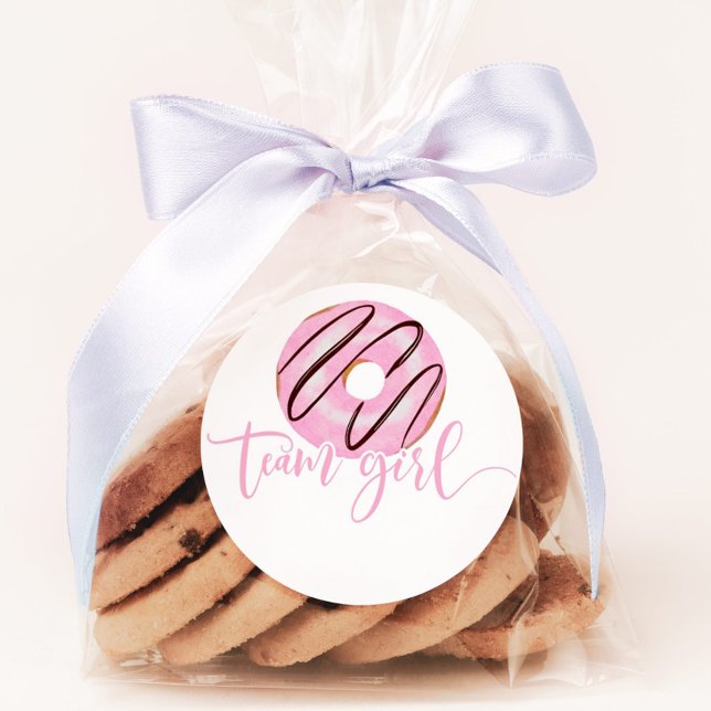 Sticker Rond Nous ne savons beignet équipe fille révélation sex (Créateur téléchargé)